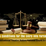 5 Conditions for the Entry into Force of International Treaties Before National Courts in Qatar